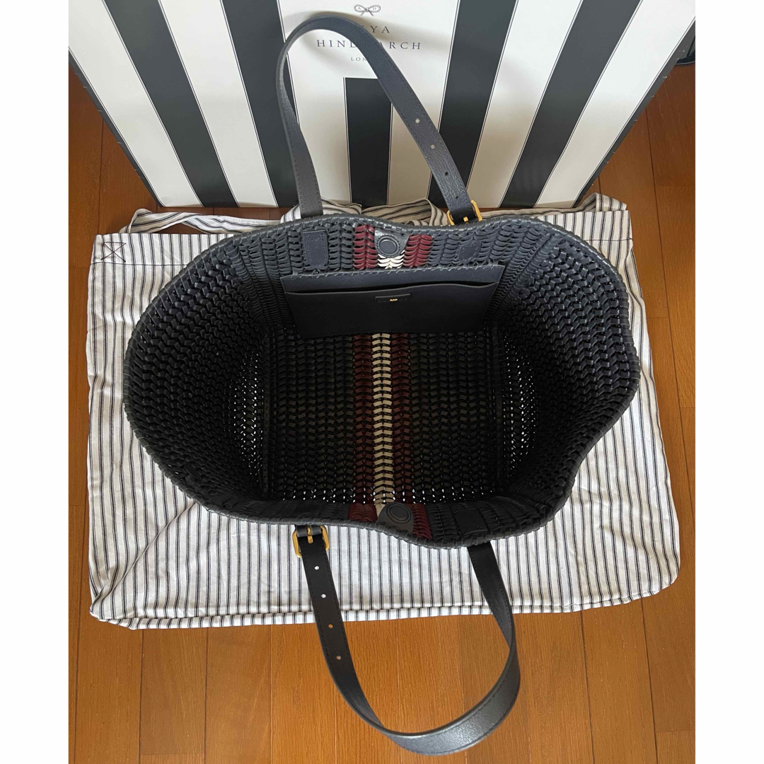 ANYA HINDMARCH - アニヤハインドマーチ ニーソンスクエアトート ANYA HINDMARCH - アニヤハインドマーチ ニーソンスクエアトート