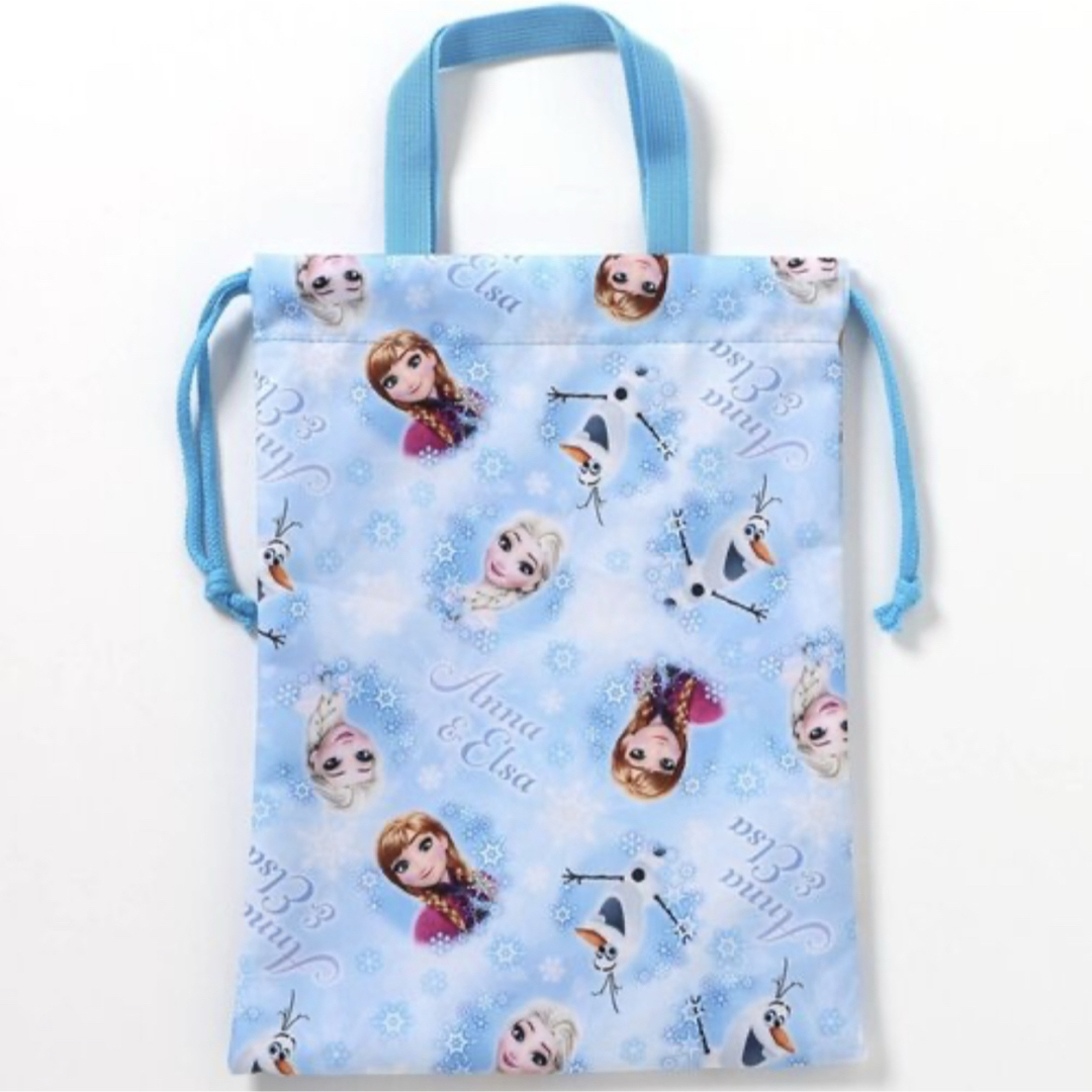アナと雪の女王(アナトユキノジョオウ)の【新品】 アナ雪 シューズバッグ キッズ/ベビー/マタニティのこども用バッグ(シューズバッグ)の商品写真