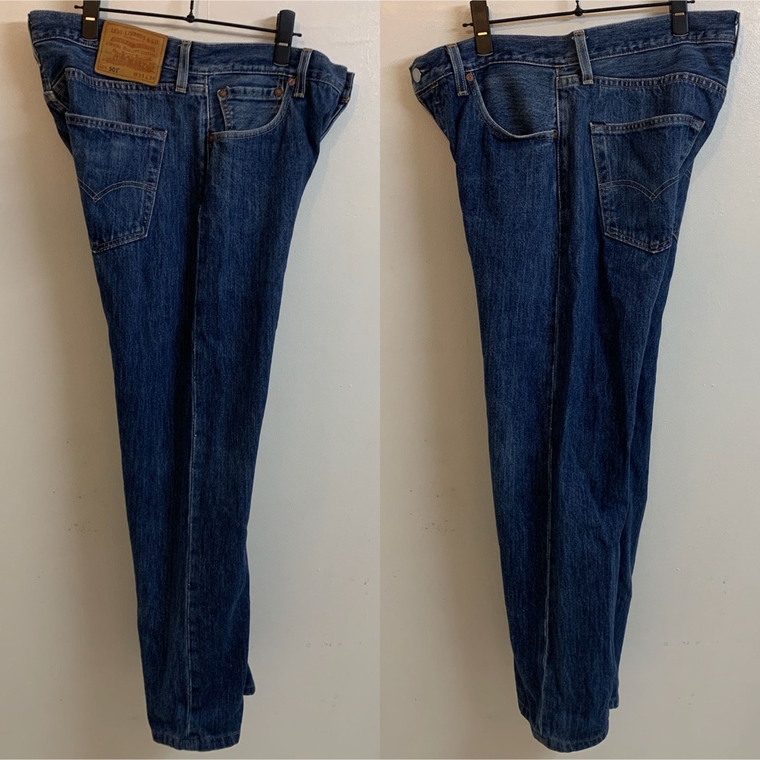 Levi's - LEVI'S PREMIUM USA製 501 ビッグE 革パッチ デニム Levi's - LEVI'S PREMIUM USA製 501 ビッグE 革パッチ デニム