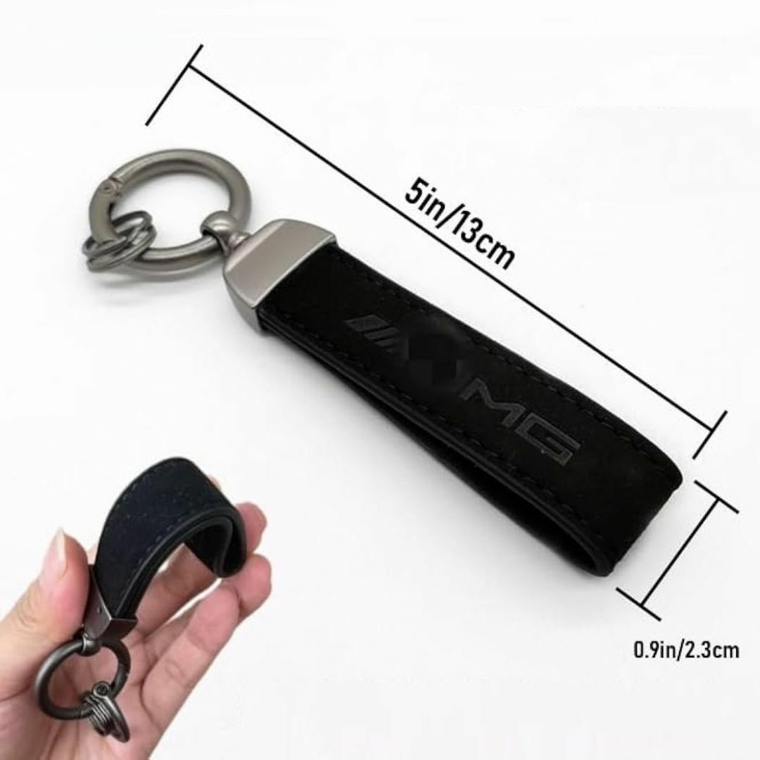 Mercedes-Benz(メルセデスベンツ)のMercedes-Benzメルセデスベンツ アルカンターラスエードキーホルダーk メンズのファッション小物(キーホルダー)の商品写真