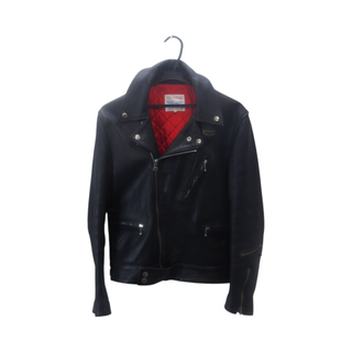 ルイスレザー(Lewis Leathers)のLEWIS LEATHERS 90-00s 666期(後期) CYCLONE RIDERS LEATHER JACKET LIGHTNING ZIP BLACK サイズ38(レザージャケット)