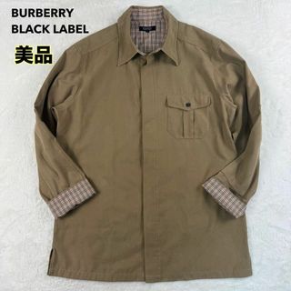 BURBERRY BLACK LABEL - 【極美品】バーバリー 長袖 ポロシャツ BURBERRY BLACK LABEL - 【極美品】バーバリー 長袖 ポロシャツ