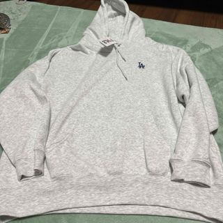MLB - 【L】MLB ドジャース ロゴプリント裏起毛パーカー&パンツ MLB - 【L】MLB ドジャース ロゴプリント裏起毛パーカー&パンツ