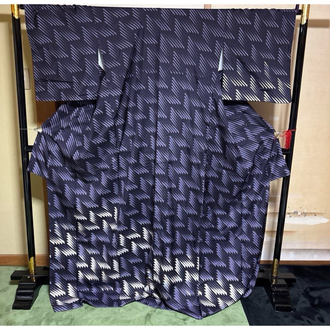 洗える訪問着フルセット4点 美品着物+袋帯+帯締め+帯揚げ 裄72 洗える訪問着フルセット4点 美品着物+袋帯+帯締め+帯揚げ 裄72