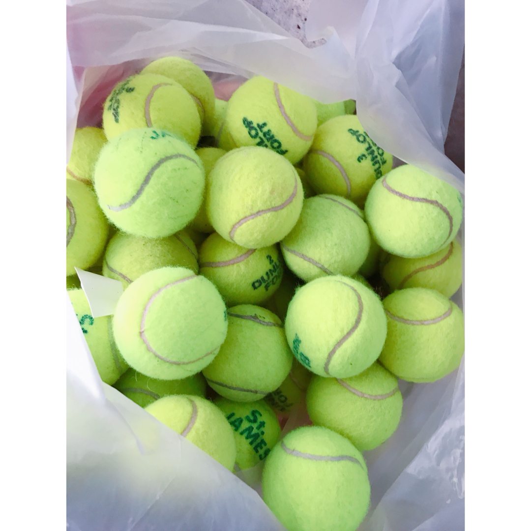 DUNLOP(ダンロップ)のテニスボール 30球 まとめ売り セット スポーツ/アウトドアのテニス(ボール)の商品写真