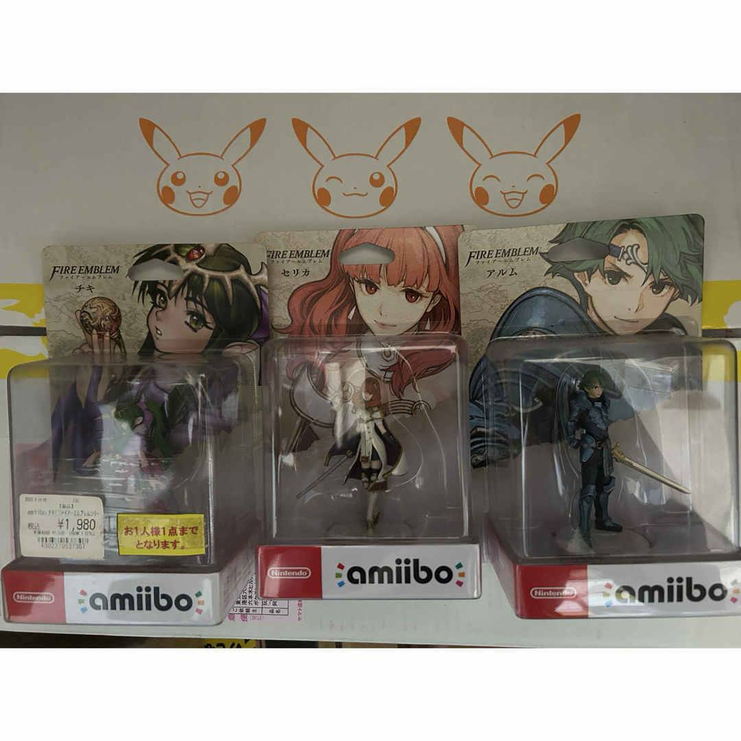 未使用 amiibo ファイヤーエムブレム 3つセット エンタメ/ホビーのフィギュア(ゲームキャラクター)の商品写真