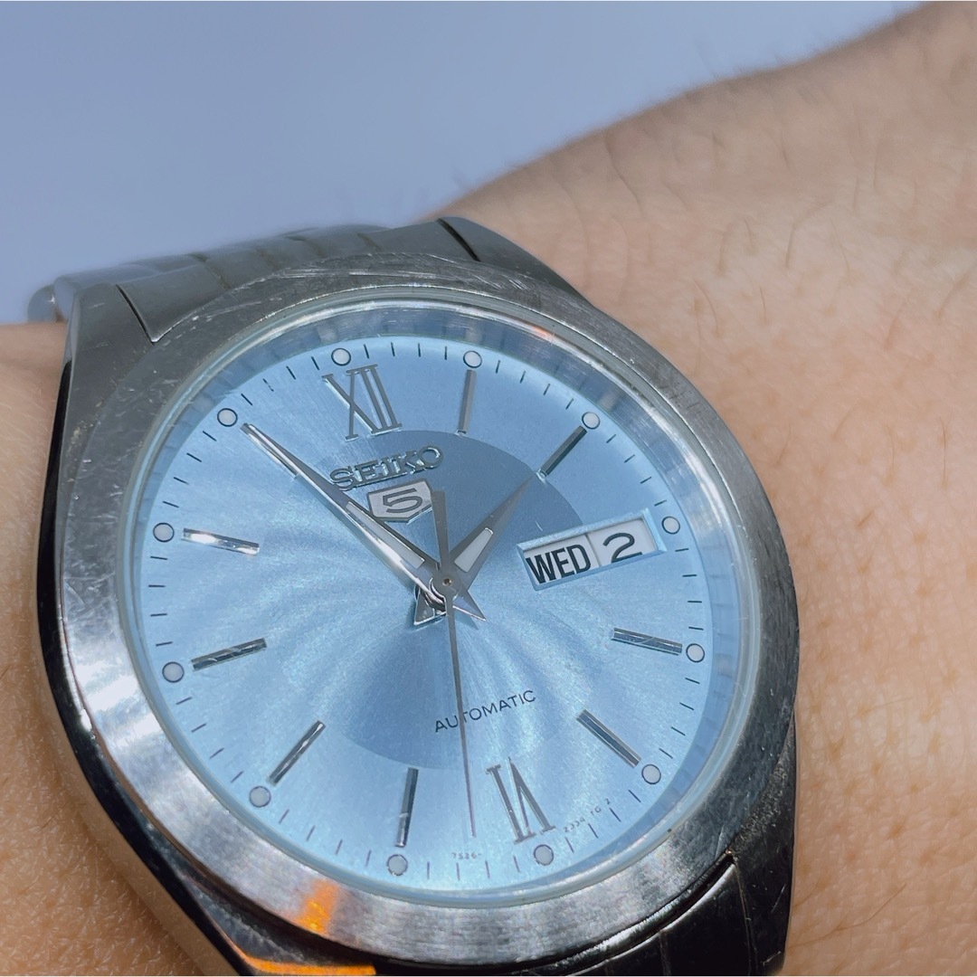 SEIKO - セイコー 5 SEIKO アイスブルー 7S26-0420 自動巻き SEIKO - セイコー 5 SEIKO アイスブルー 7S26-0420 自動巻き