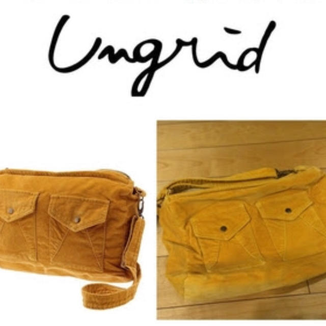 Ungrid(アングリッド)のコーデュロイショルダーバッグ アングリッド レディースのバッグ(ショルダーバッグ)の商品写真