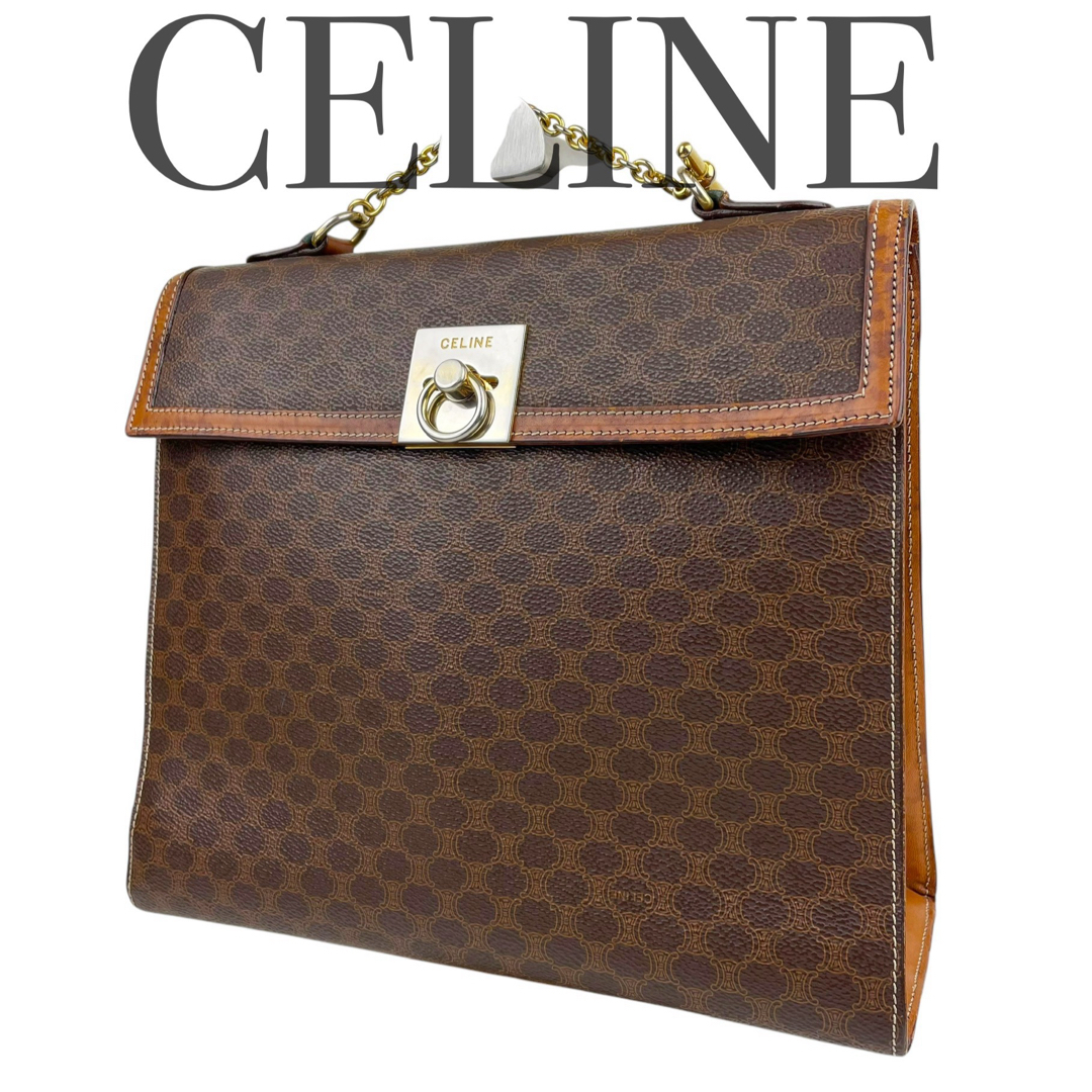 CELINE - ✨美品 CELINE セリーヌ ハンドバッグ マカダム柄 CELINE - ✨美品 CELINE セリーヌ ハンドバッグ マカダム柄