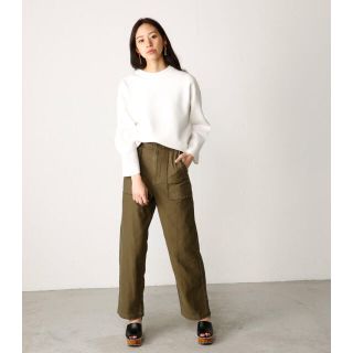 マウジー(moussy)のmoussy  WIDE STRAIGHT MILITARY パンツ(カジュアルパンツ)