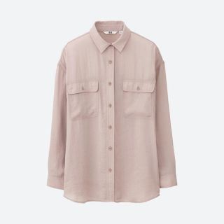 ユニクロ(UNIQLO)の未着用ユニクロ ドレープウォッシュ ワークシャツ(シャツ/ブラウス(長袖/七分))