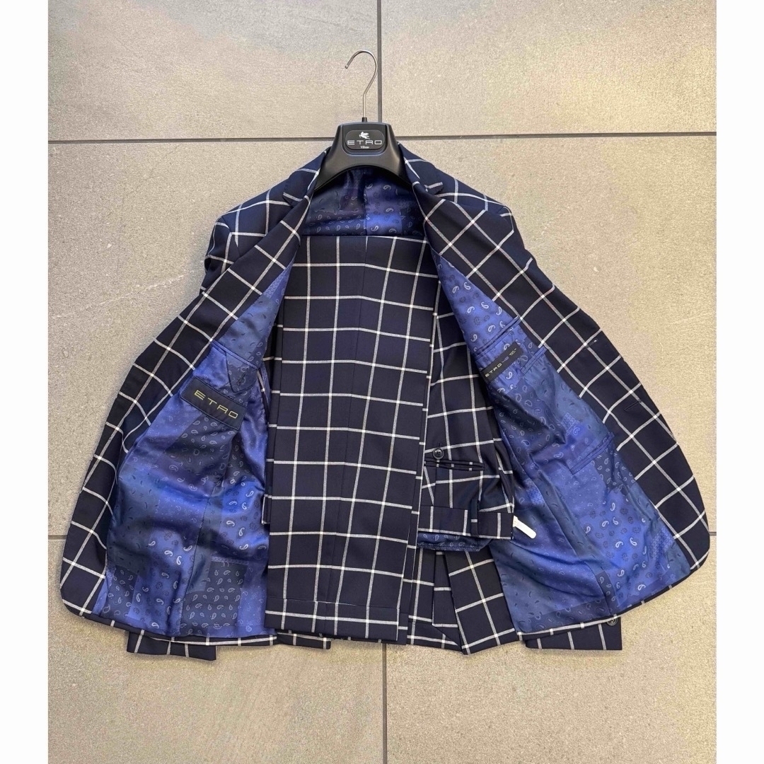 ETRO - 国内正規品☆ETRO エトロ 春夏チェック シングルスーツ ETRO - 国内正規品☆ETRO エトロ 春夏チェック シングルスーツ