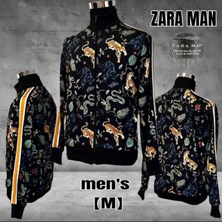 ZARA - ザラ ボタニカル 花柄 ジャージ ブルゾン ジャケット ZARA - ザラ ボタニカル 花柄 ジャージ ブルゾン ジャケット