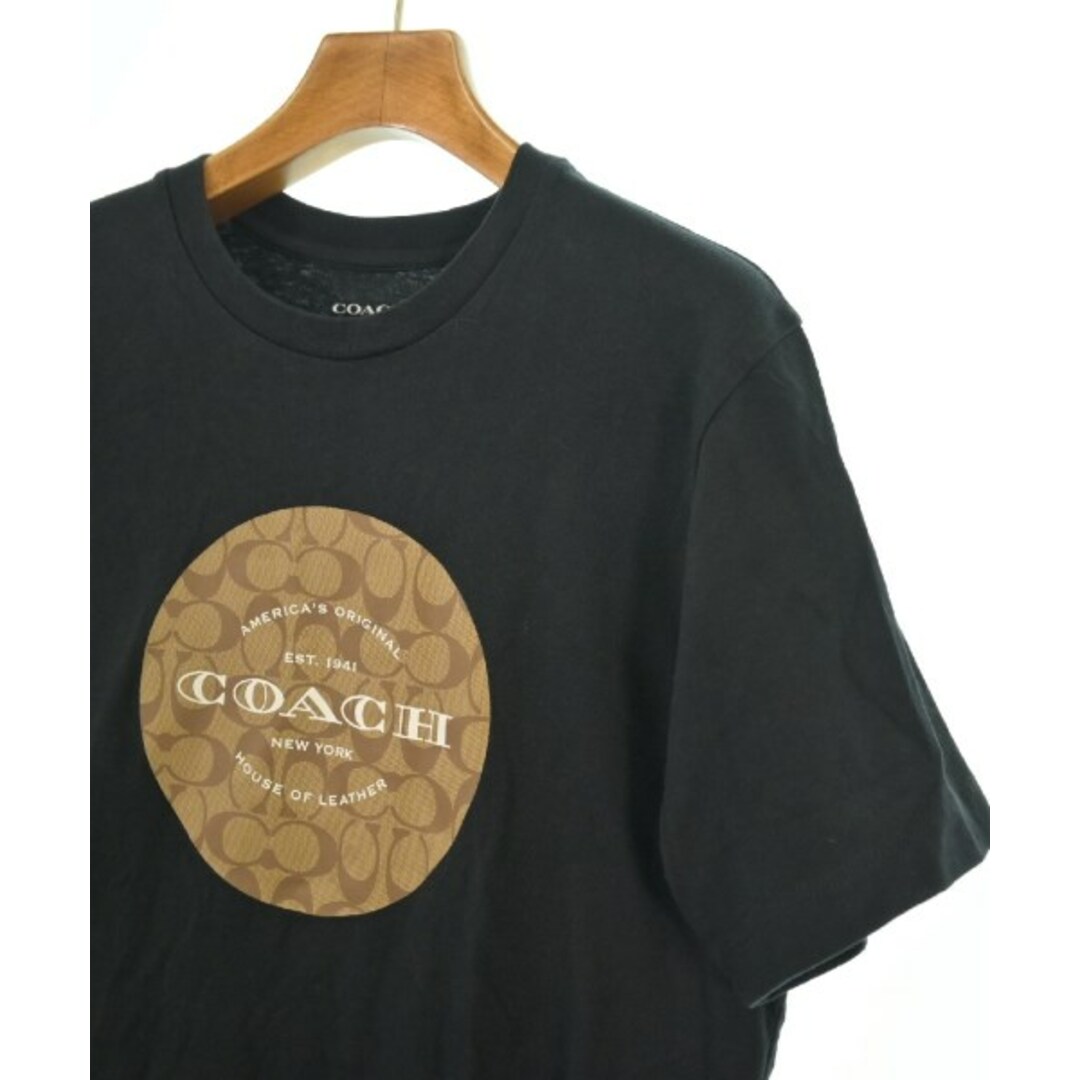 COACH - COACH コーチ Tシャツ・カットソー -(M位) 黒 【古着 COACH - COACH コーチ Tシャツ・カットソー -(M位) 黒 【古着