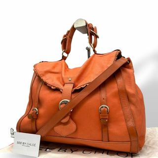 SEE BY CHLOE - シーバイ クロエ ハンドバッグ 2way 赤 レザー SEE BY CHLOE - シーバイ クロエ ハンドバッグ 2way 赤 レザー