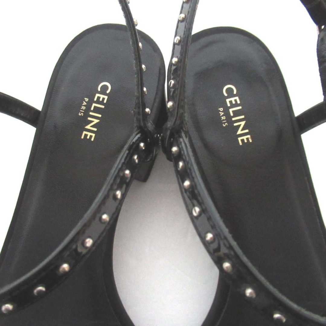 CELINE - 美品 CELINE セリーヌ スタッズ レザー アンクル CELINE - 美品 CELINE セリーヌ スタッズ レザー アンクル