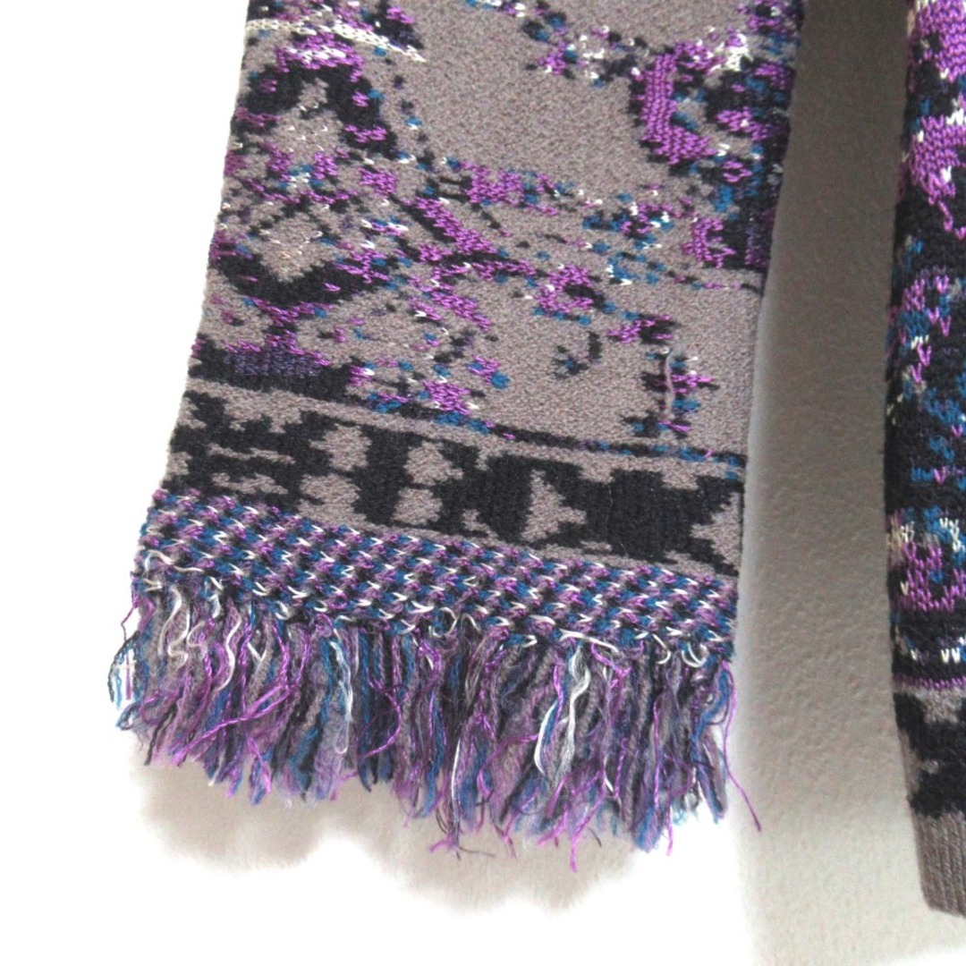 ETRO - 美品 ETRO エトロ 総柄 フリンジスリーブ ロングスリーブ ETRO - 美品 ETRO エトロ 総柄 フリンジスリーブ ロングスリーブ