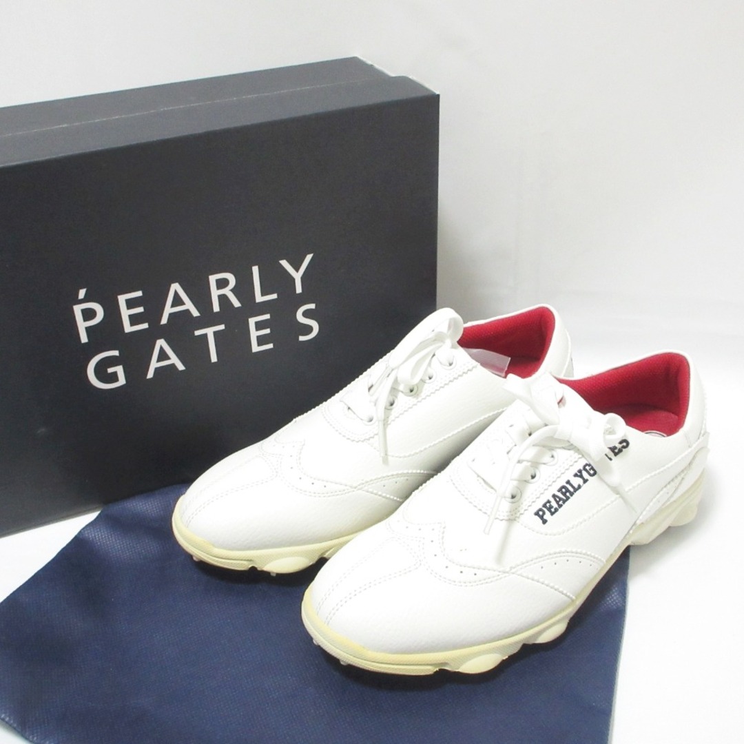 PEARLY GATES - 良品 PEARLY GATES パーリーゲイツ ロゴ刺繡 PEARLY GATES - 良品 PEARLY GATES パーリーゲイツ ロゴ刺繡