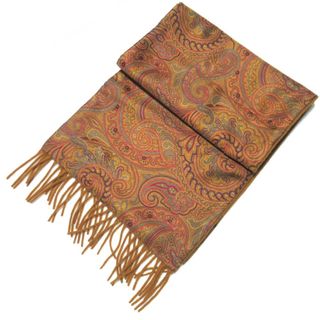 ETRO - 美品 ETRO エトロ ペイズリー柄 シルク×カシミヤ ETRO - 美品 ETRO エトロ ペイズリー柄 シルク×カシミヤ