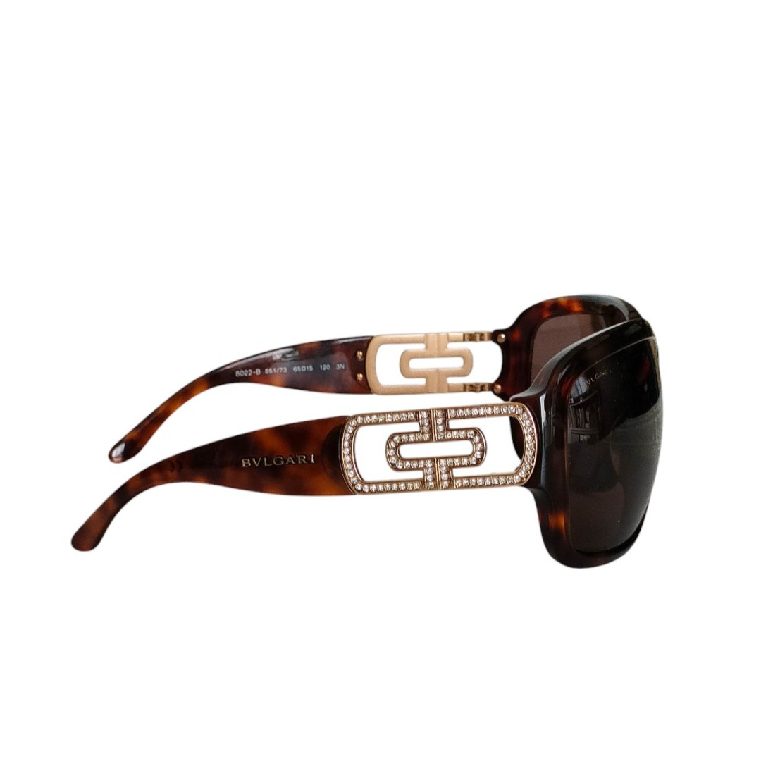 BVLGARI - 良品 BVLGARI ブルガリ べっ甲柄 ラインストーン セル BVLGARI - 良品 BVLGARI ブルガリ べっ甲柄 ラインストーン セル