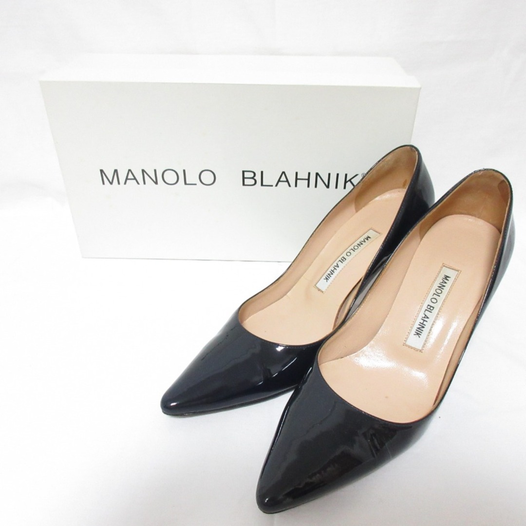 MANOLO BLAHNIK - 美品 MANOLO BLAHNIK マノロブラニク パテント MANOLO BLAHNIK - 美品 MANOLO BLAHNIK マノロブラニク パテント