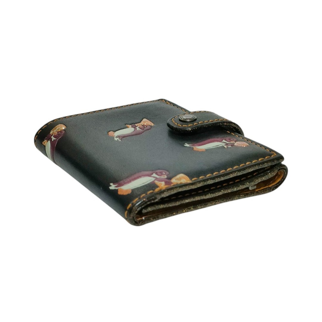 COACH - 美品 COACH コーチ グラブタンレザー ペンギン ロゴ型 COACH - 美品 COACH コーチ グラブタンレザー ペンギン ロゴ型