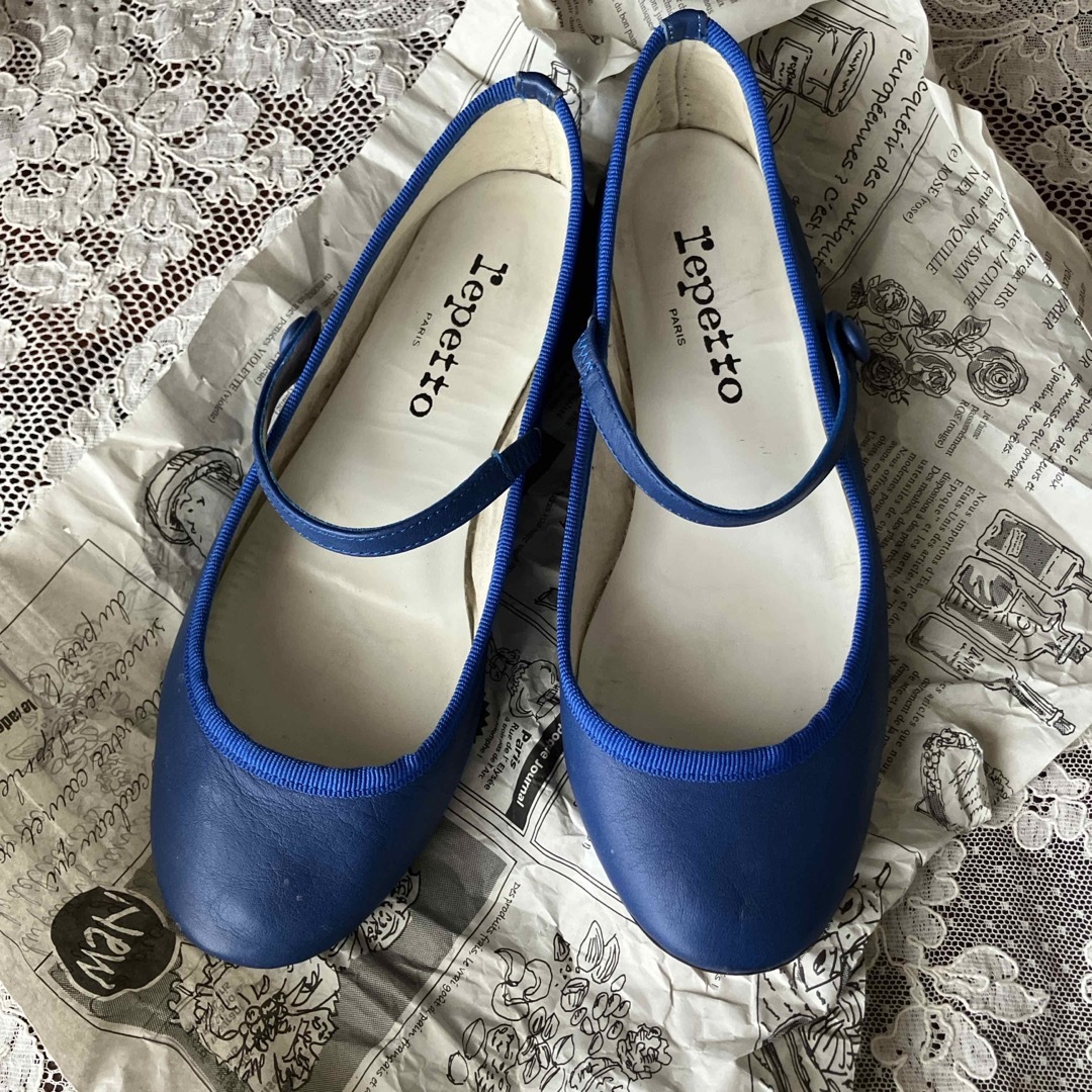 repetto - レペット ストラップ ブルー サイズ36の通販 by repetto - レペット ストラップ ブルー サイズ36の通販 by