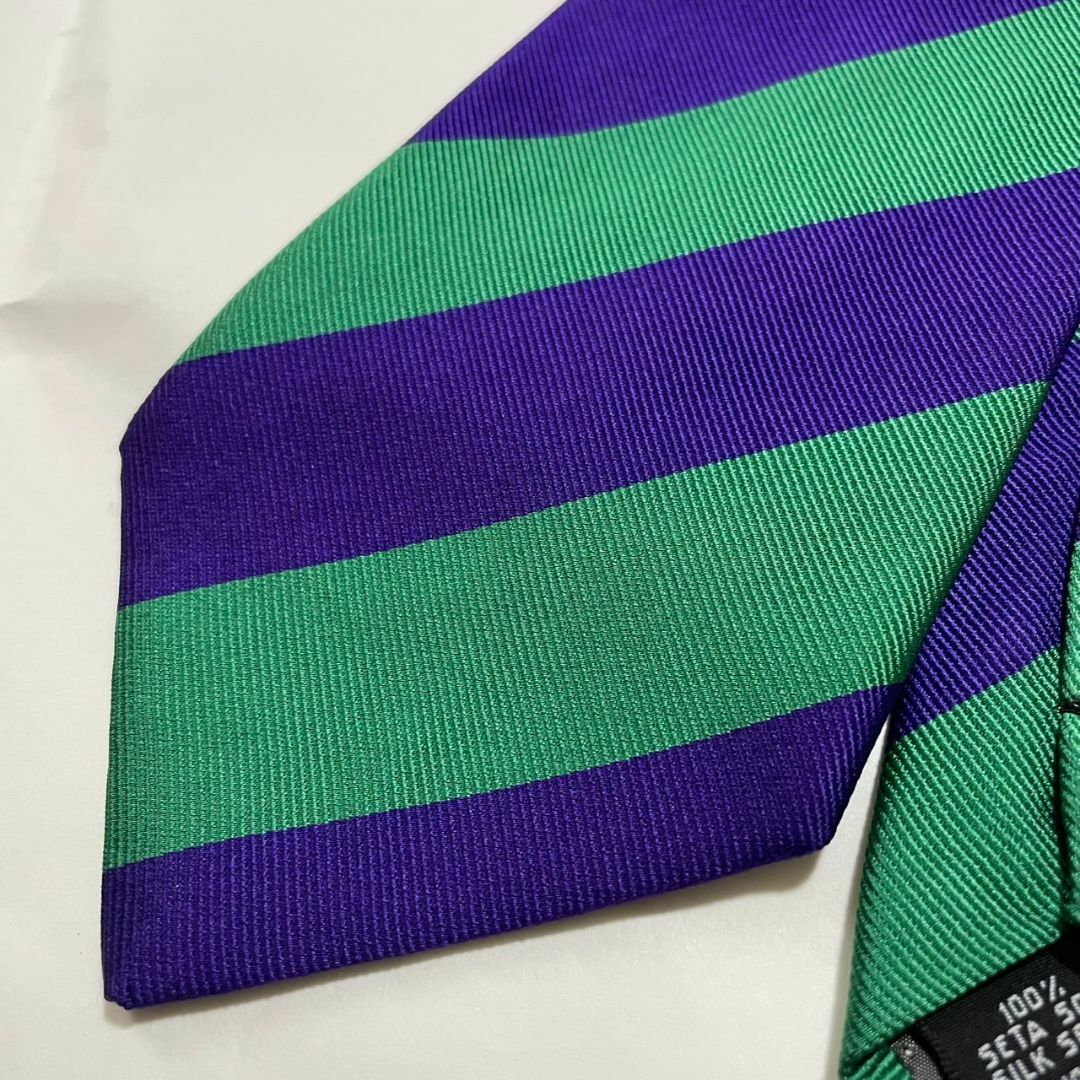 Gianfranco FERRE(ジャンフランコフェレ)のジャンフランコフェレ FERRE グリーン シルク ネクタイ イタリア製 メンズのファッション小物(ネクタイ)の商品写真