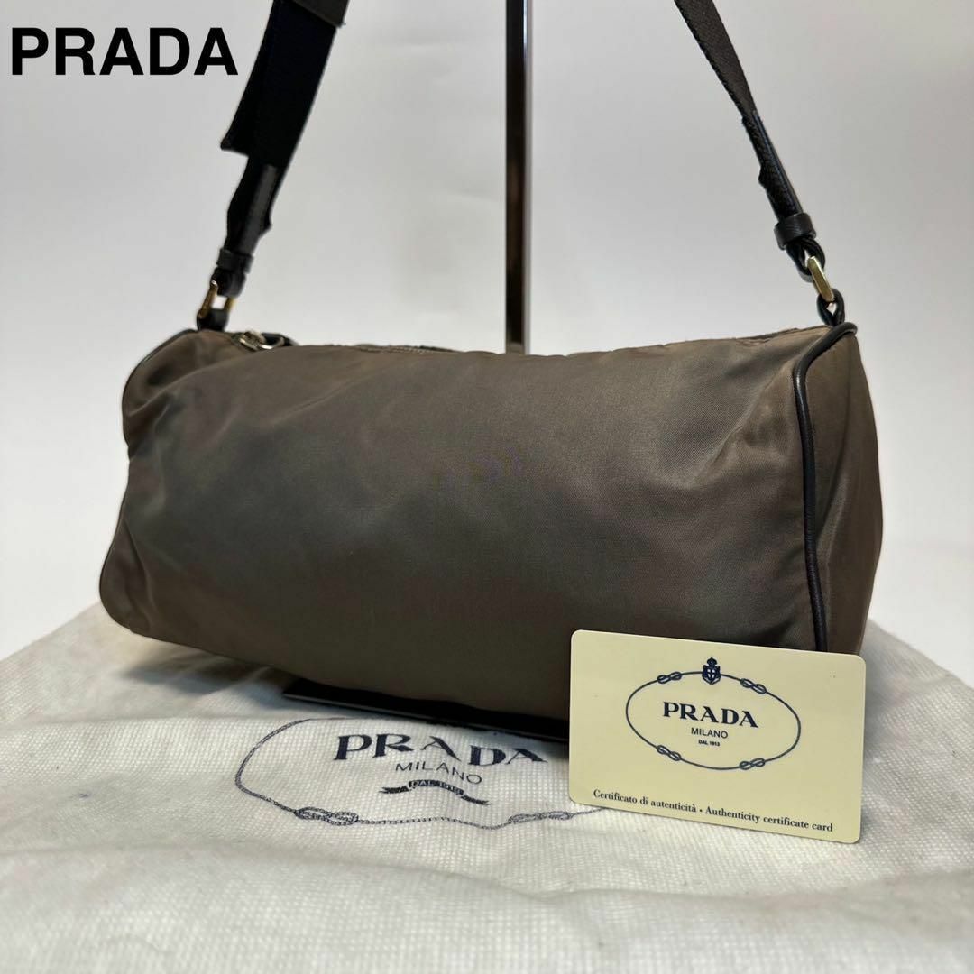 PRADA - n83【美品】保存袋 Gカード付 プラダ ナイロン 三角ロゴ PRADA - n83【美品】保存袋 Gカード付 プラダ ナイロン 三角ロゴ