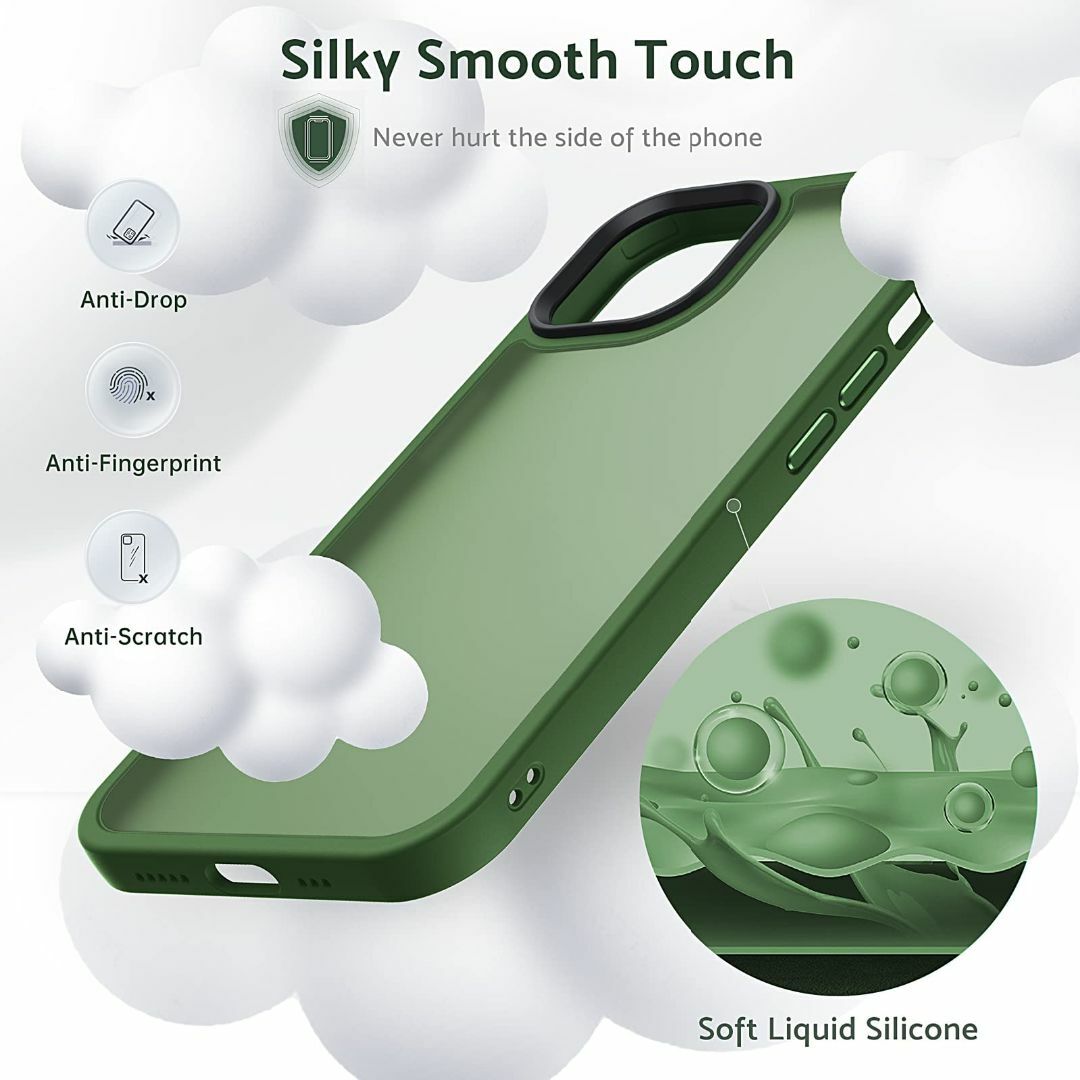 Anqrp iPhone12 Pro Max 用 ケース 半透明 耐衝撃 滑り止 スマホ/家電/カメラのスマホアクセサリー(その他)の商品写真