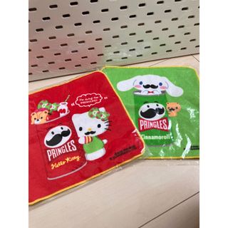 サンリオ(サンリオ)の《新品未開封》PRINGLES×キティ　PRINGLES×シナモン　プチタオル(ハンカチ)