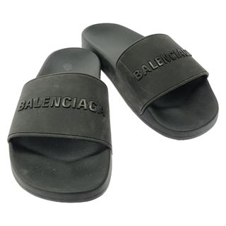 BALENCIAGA - BALENCIAGA バレンシアガ サンダル 24cm 黒 【古着 BALENCIAGA - BALENCIAGA バレンシアガ サンダル 24cm 黒 【古着