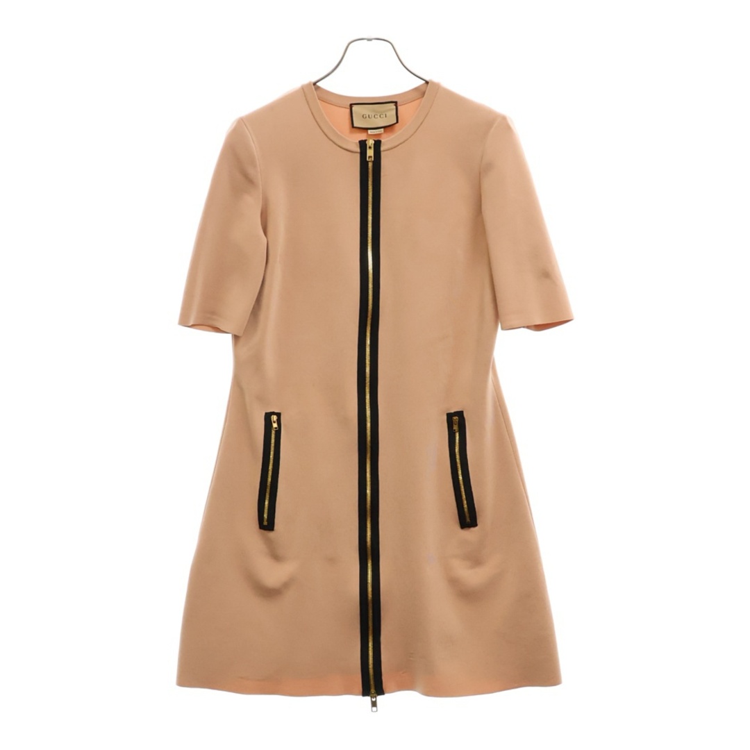 GUCCI - GUCCI グッチ ジップアップ ニットワンピース 半袖 GUCCI - GUCCI グッチ ジップアップ ニットワンピース 半袖