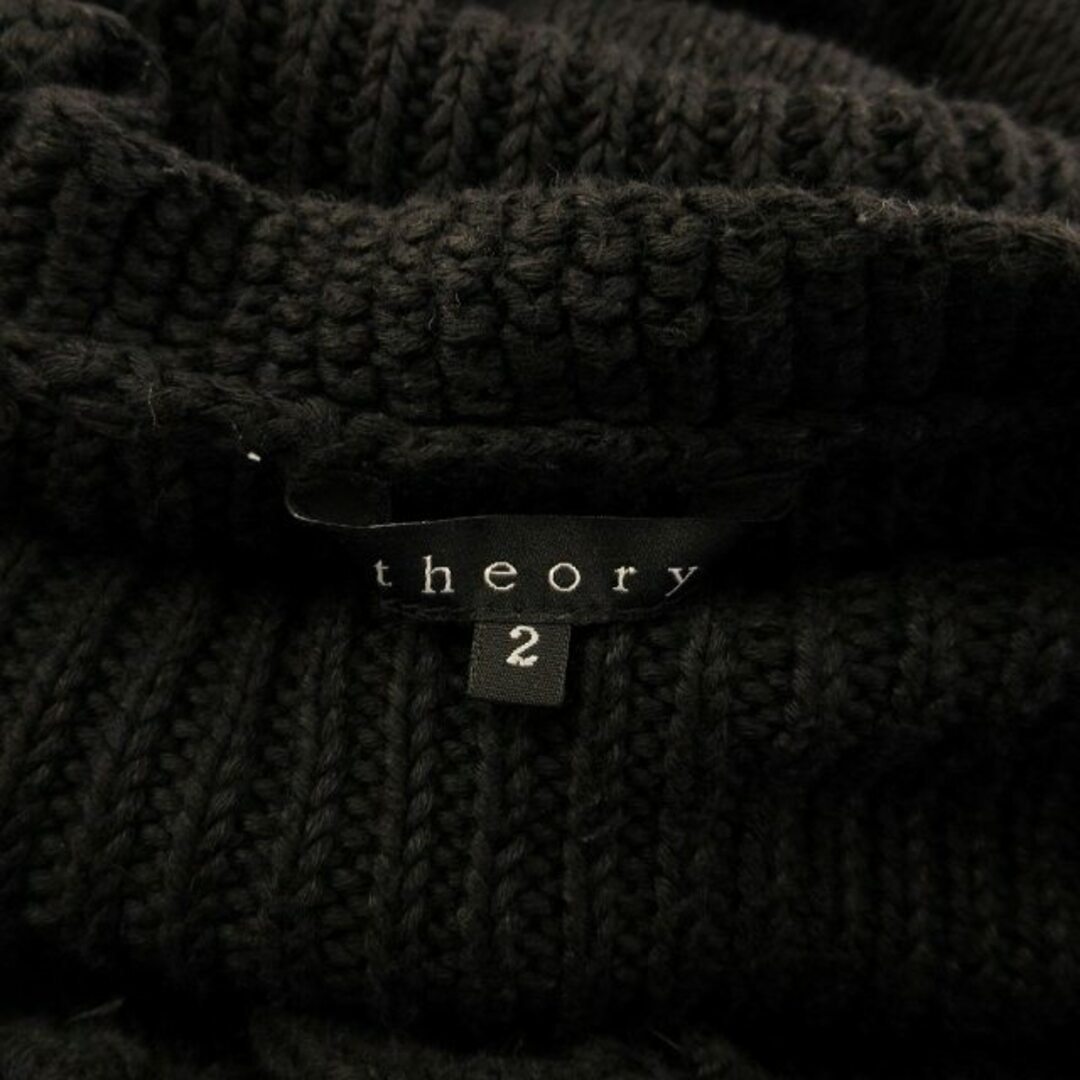 Theory - セオリー ロング カーディガン 長袖 2 黒 ブラック Theory - セオリー ロング カーディガン 長袖 2 黒 ブラック