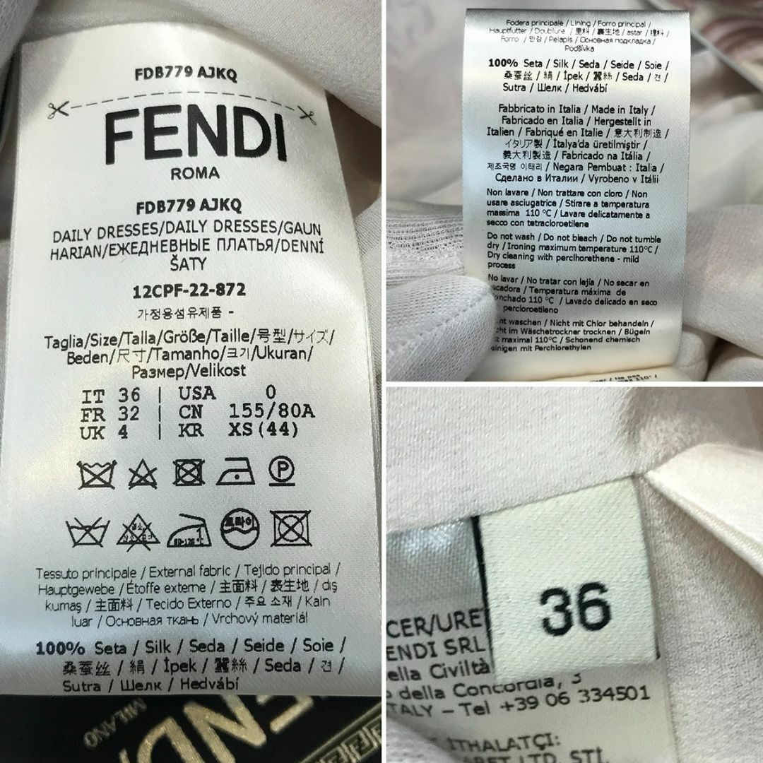 FENDI - 超美品 フェンダーチェ デイリードレス ミニワンピース