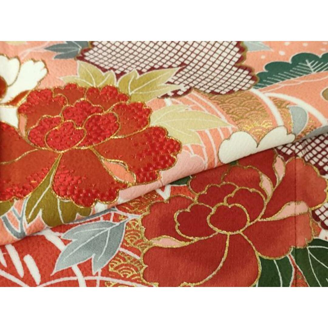平和屋本店□極上 創業460年・千總 振袖 駒刺繍 飛鶴吉祥花文 甚 平和屋本店□極上 創業460年・千總 振袖 駒刺繍 飛鶴吉祥花文 甚