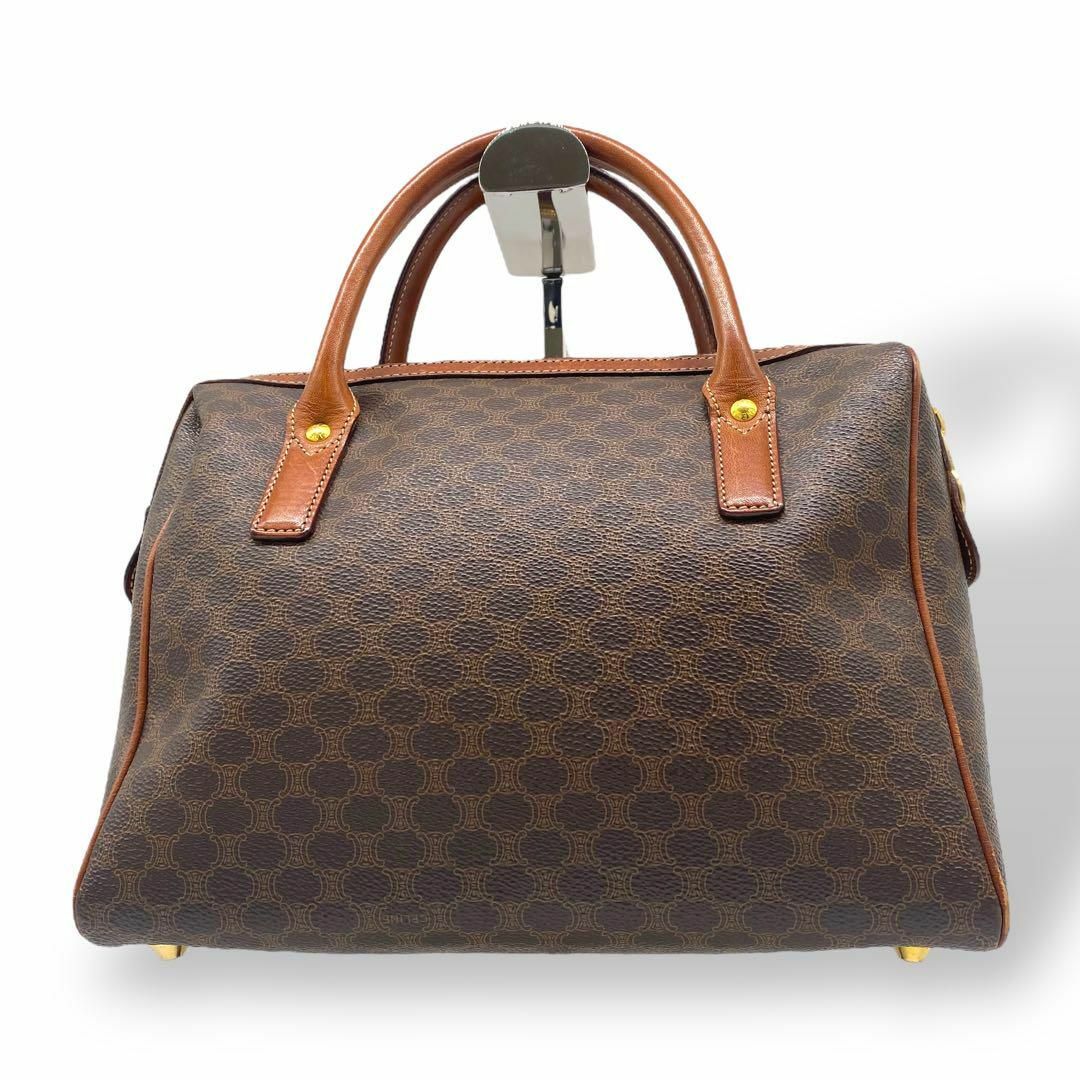 CELINE セリーヌ ミニボストン マカダム トリオンフ PVC レザー