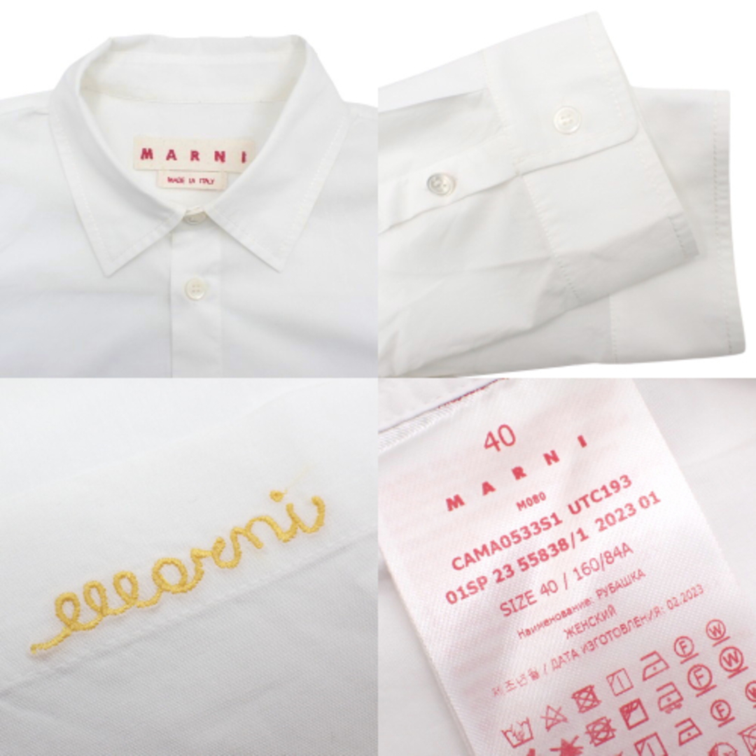 MARNI - MARNI(マルニ) ロゴ刺 シャツ トップス 2023年 半袖 MARNI - MARNI(マルニ) ロゴ刺 シャツ トップス 2023年 半袖