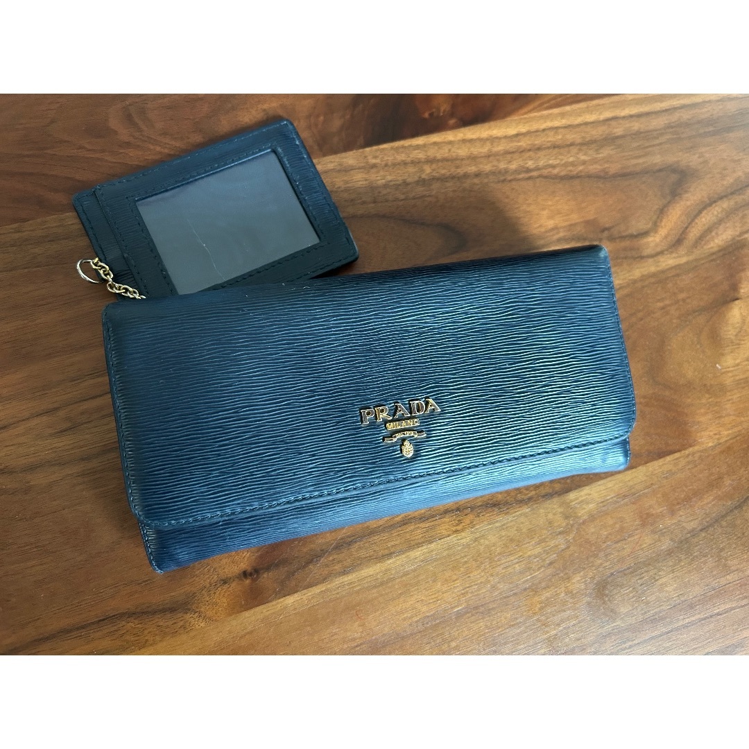 PRADA - PRADA プラダ サフィアーノ 長財布 パスケース付き PRADA - PRADA プラダ サフィアーノ 長財布 パスケース付き