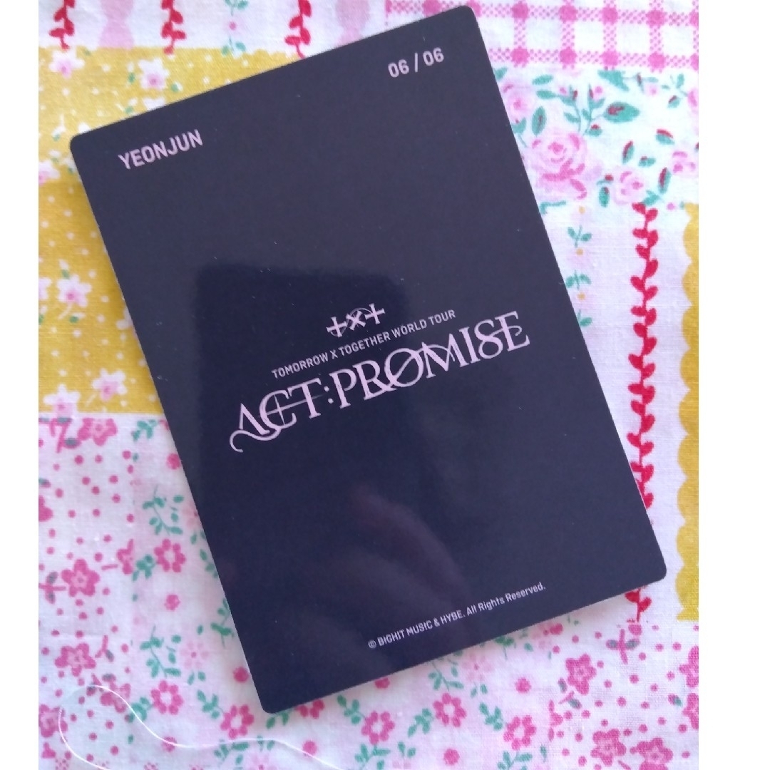 TOMORROW X TOGETHER - TXT⭐ACT:PROMISE EP2 フォトカード TOMORROW X TOGETHER - TXT⭐ACT:PROMISE EP2 フォトカード