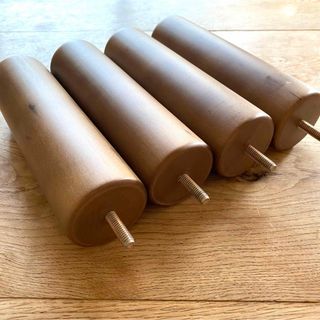 MUJI (無印良品) - 無印良品 木製脚・5cmナチュラル(M8) 4本組の MUJI (無印良品) - 無印良品 木製脚・5cmナチュラル(M8) 4本組の