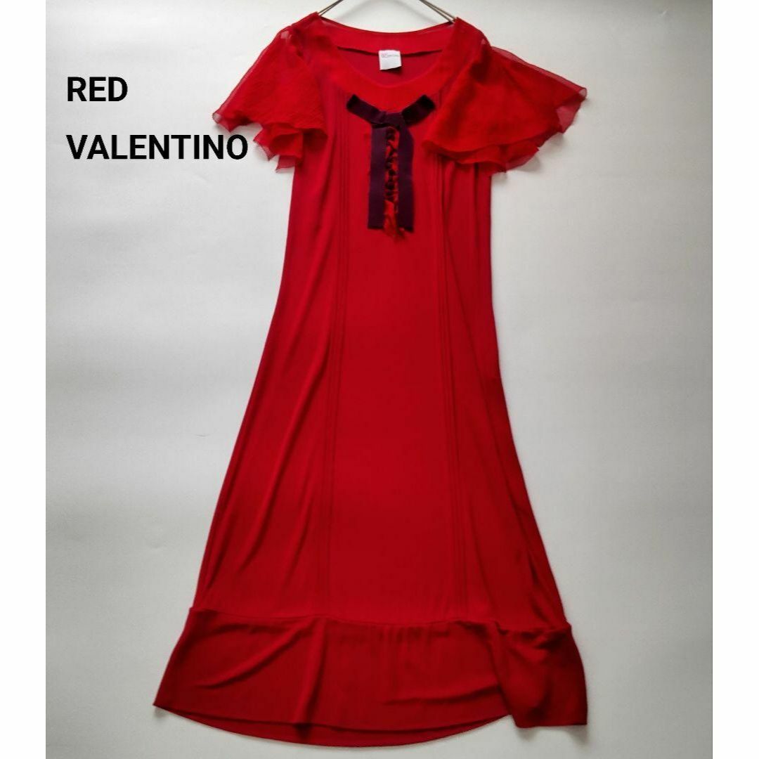 RED VALENTINO - 美品 レッドヴァレンティノ シフォン RED VALENTINO - 美品 レッドヴァレンティノ シフォン