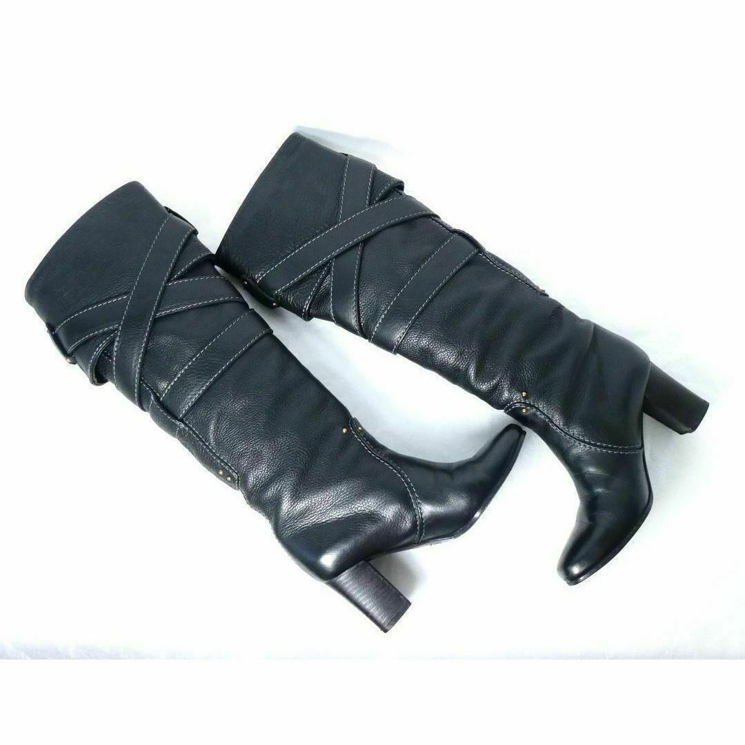 Chloe - 美品 Chloe レザー ベルト ハイヒール ラウンドトゥ Chloe - 美品 Chloe レザー ベルト ハイヒール ラウンドトゥ