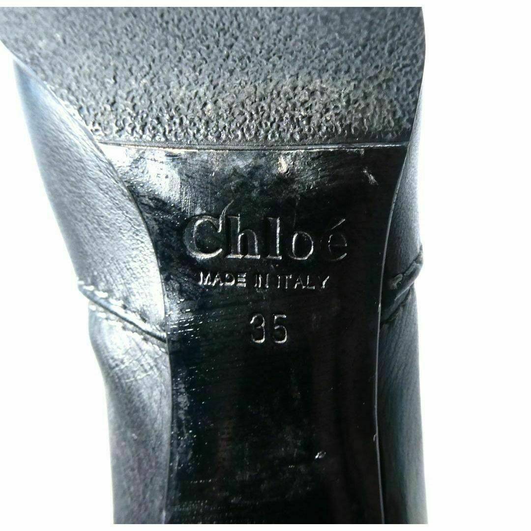 Chloe - 美品 Chloe レザー ベルト ハイヒール ラウンドトゥ Chloe - 美品 Chloe レザー ベルト ハイヒール ラウンドトゥ