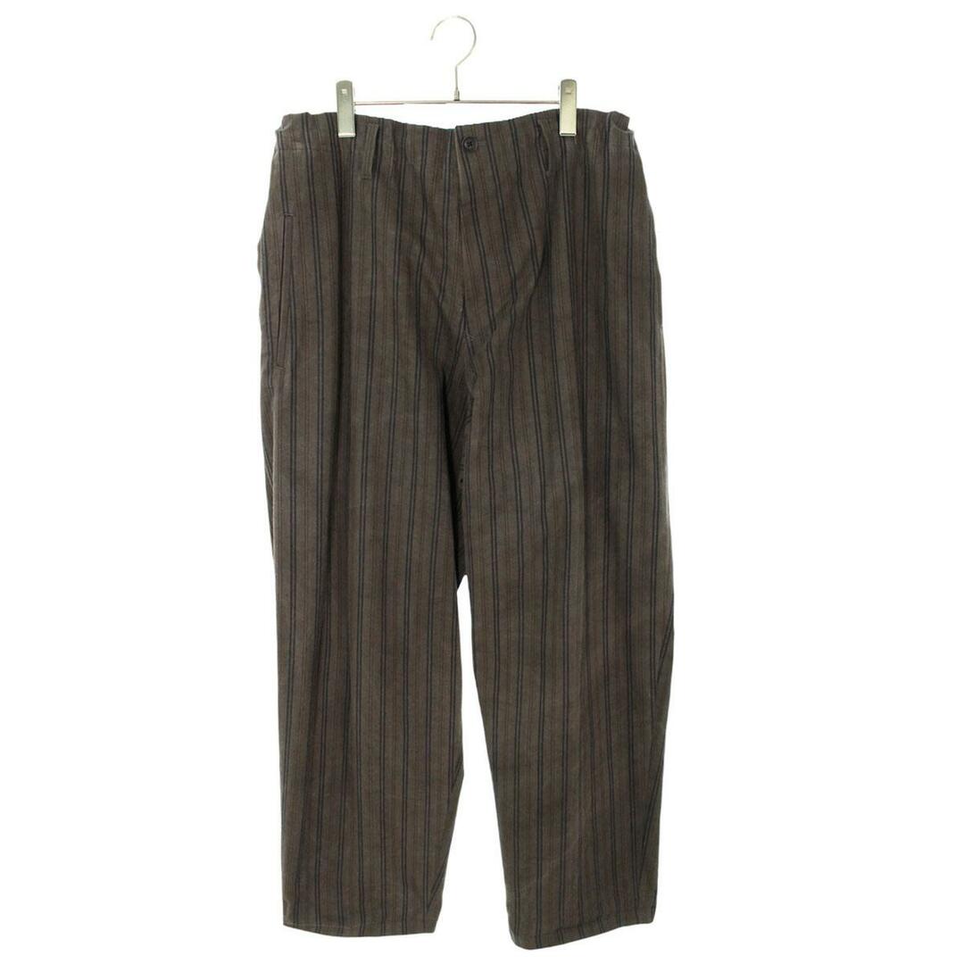 ヨウジヤマモトプールオム 24AW ヴィンテージストライプ柄ワイド