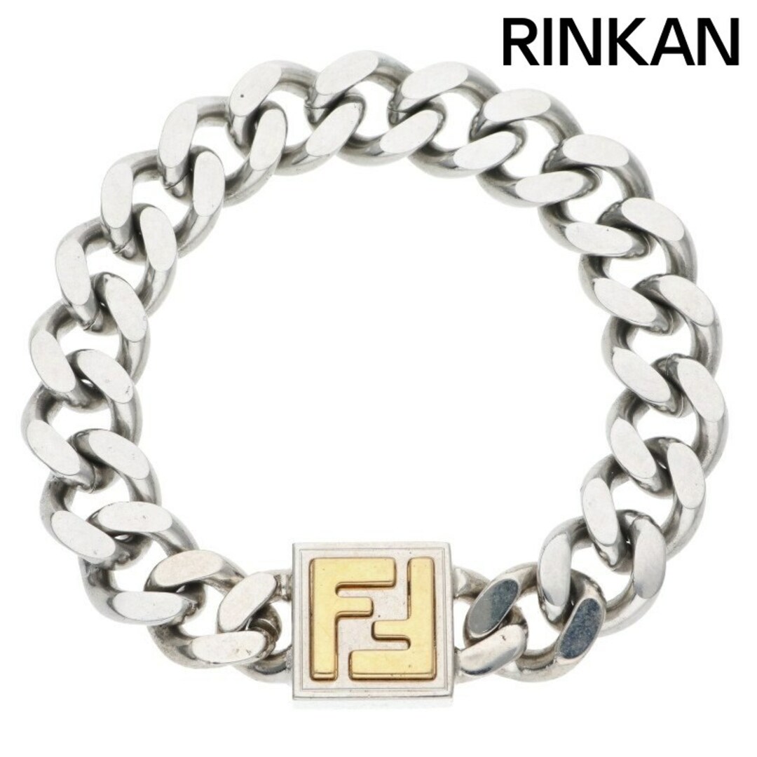 FENDI - フェンディ 7AJ294B08F0F0N FFロゴブレスレット メンズ FENDI - フェンディ 7AJ294B08F0F0N FFロゴブレスレット メンズ