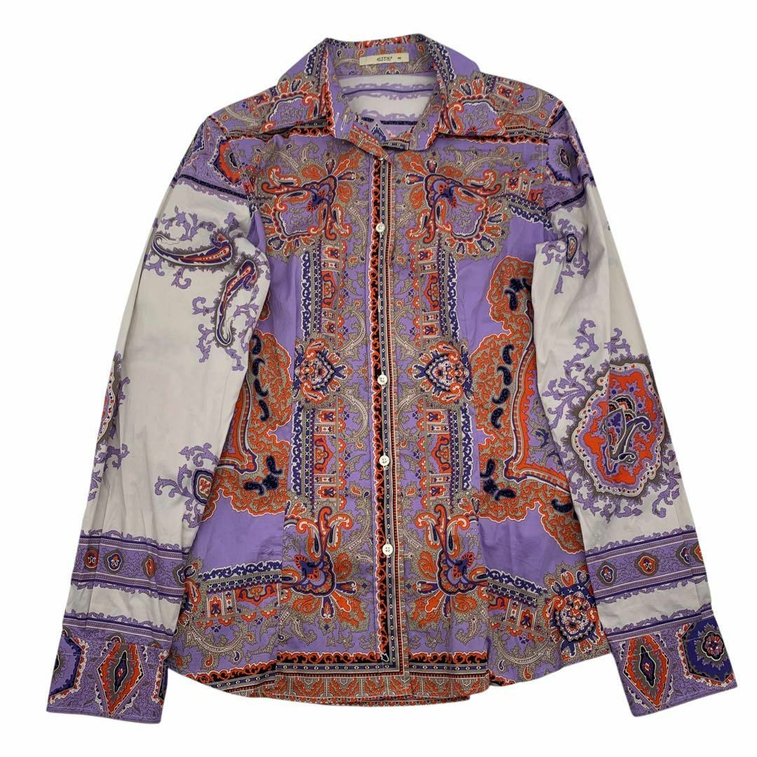 ETRO - 極美品! エトロ 長袖 総柄 シャツ ペイズリー柄の通販 ETRO - 極美品! エトロ 長袖 総柄 シャツ ペイズリー柄の通販