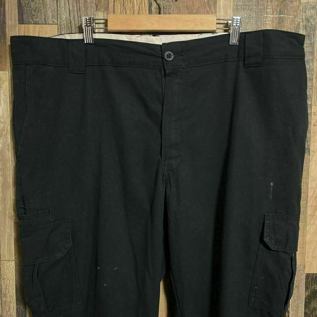 Dickies - ディッキーズ カーゴ ワーク パンツ ブラック ロゴ Dickies - ディッキーズ カーゴ ワーク パンツ ブラック ロゴ