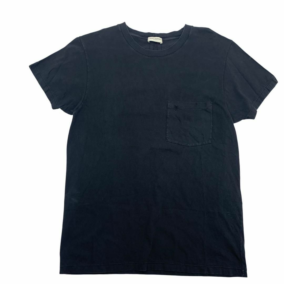 Yves Saint Laurent - 美品! サンローラン 半袖 シャツ XS 黒 Yves Saint Laurent - 美品! サンローラン 半袖 シャツ XS 黒