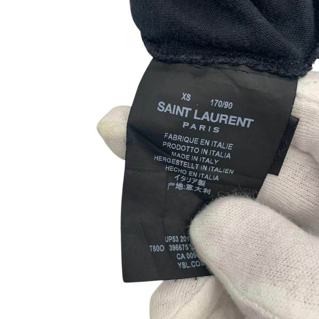 Yves Saint Laurent - 美品! サンローラン 半袖 シャツ XS 黒 Yves Saint Laurent - 美品! サンローラン 半袖 シャツ XS 黒